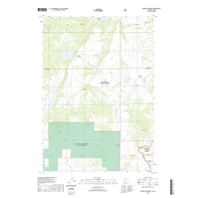 2020 Map of Hidden Lake Bench, 2020 Print