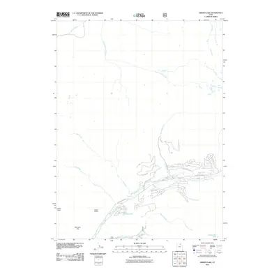 2011 Map of Hidden Lake, 2011 Print