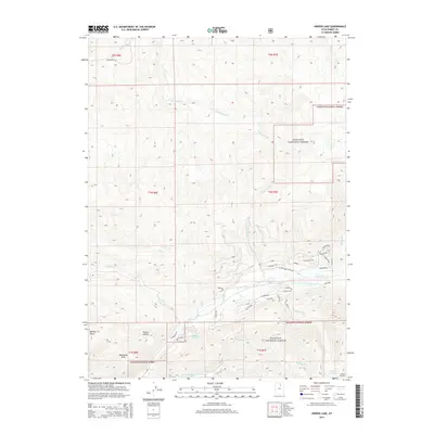 2014 Map of Hidden Lake, 2014 Print