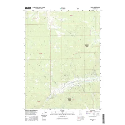 2017 Map of Hidden Lake, 2017 Print