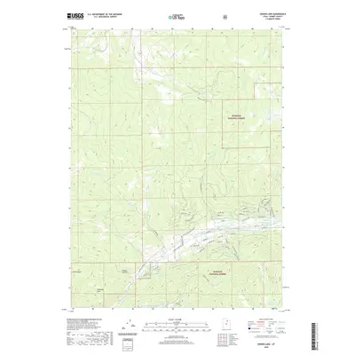 2020 Map of Hidden Lake, 2020 Print