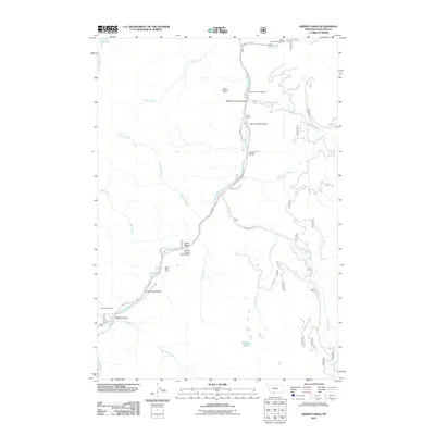 2011 Map of Hidden Lakes, 2011 Print