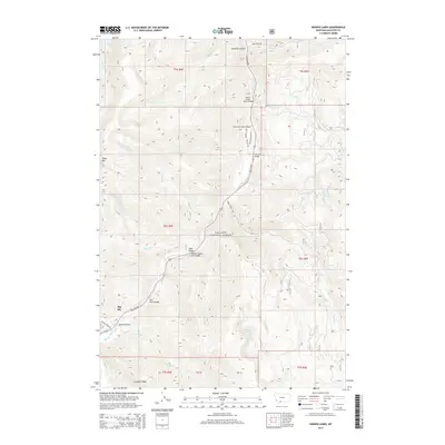 2014 Map of Hidden Lakes, 2014 Print