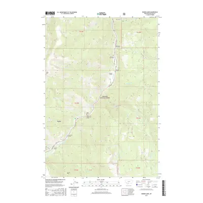 2017 Map of Hidden Lakes, 2017 Print