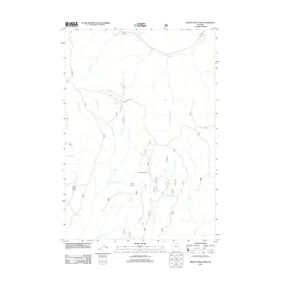 2012 Map of Hidden Tepee Creek, 2012 Print