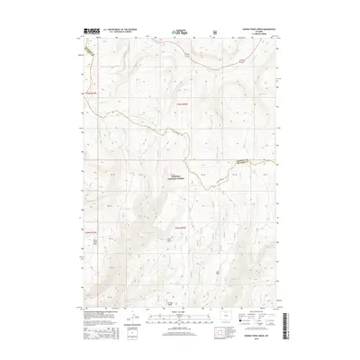 2015 Map of Hidden Tepee Creek, 2015 Print