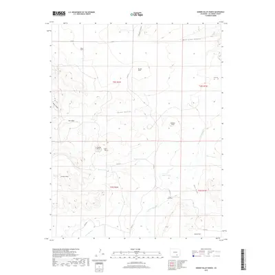 2019 Map of Hidden Valley Ranch, 2019 Print