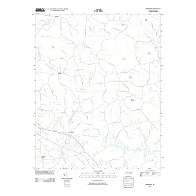 2010 Map of Hiddenite, 2010 Print