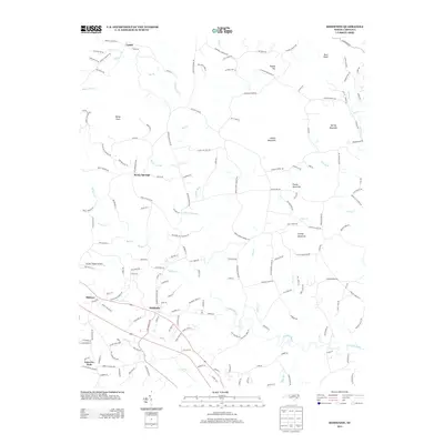 2013 Map of Hiddenite, 2013 Print