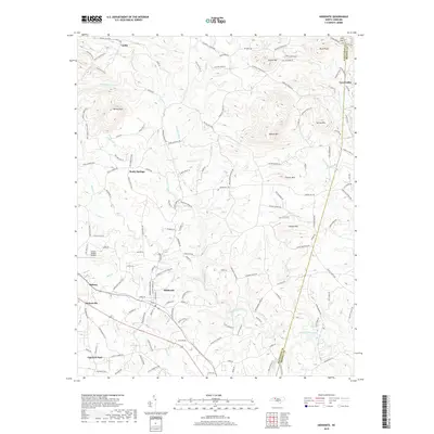 2019 Map of Hiddenite, 2019 Print