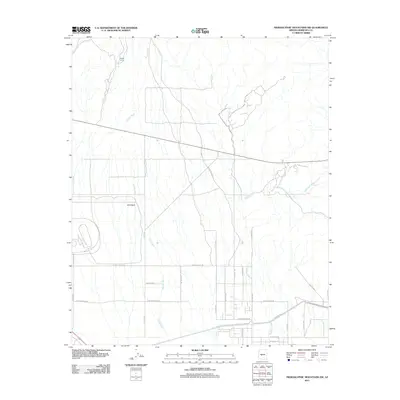 2011 Map of Hieroglyphic Mountains SW, 2011 Print