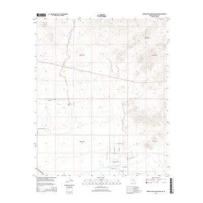 2014 Map of Hieroglyphic Mountains SW, 2014 Print