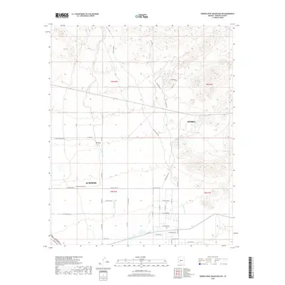 2018 Map of Hieroglyphic Mountains SW, 2018 Print