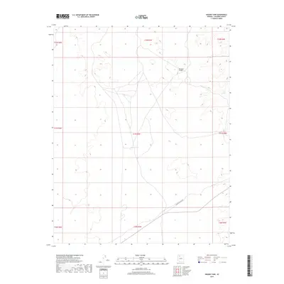 2018 Map of Higgins Tank, 2018 Print