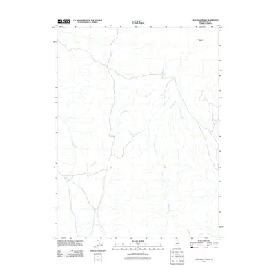 2012 Map of High Bald Peaks, 2012 Print