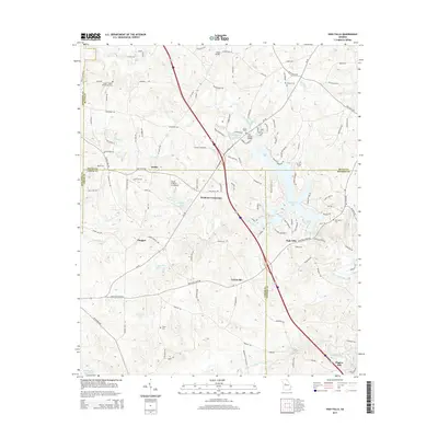 2014 Map of High Falls, 2014 Print