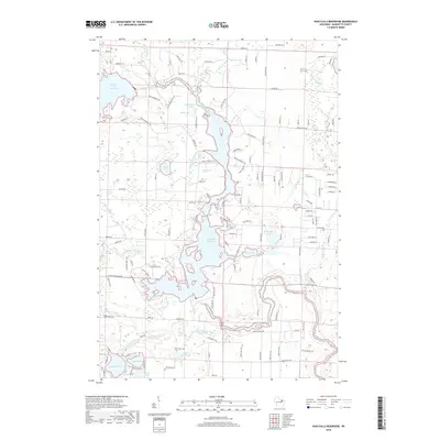 2018 Map of High Falls Reservoir, 2018 Print