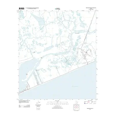 2013 Map of High Island, 2013 Print