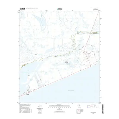 2016 Map of High Island, 2016 Print