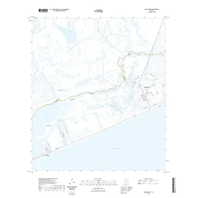 2022 Map of High Island, 2022 Print