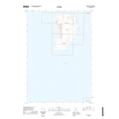 2019 Map of High Island, 2019 Print