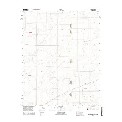 2014 Map of High Lonesome Well, 2014 Print