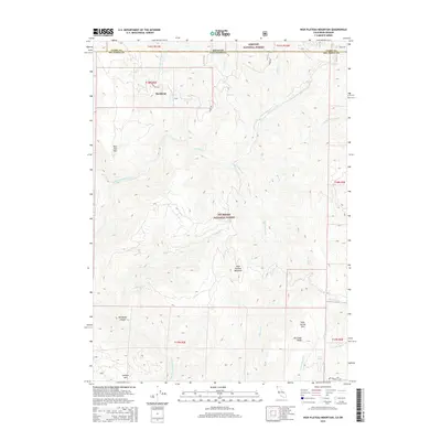 2015 Map of High Plateau Mountain, 2015 Print
