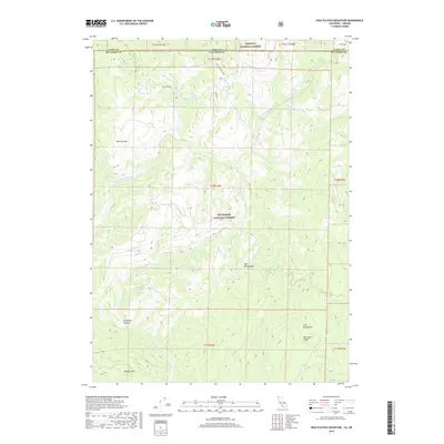 2018 Map of High Plateau Mountain, 2018 Print