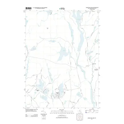 2013 Map of Highland Lake, 2013 Print