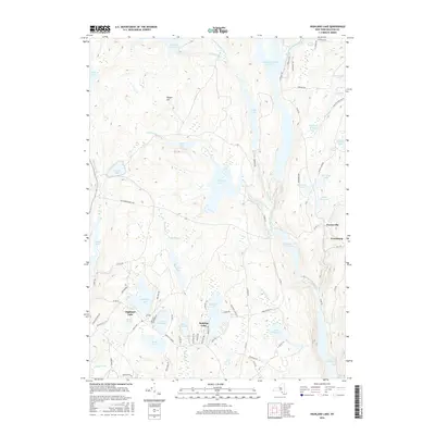 2016 Map of Highland Lake, 2016 Print