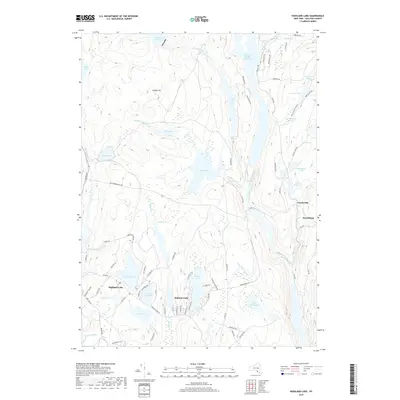 2019 Map of Highland Lake, 2019 Print