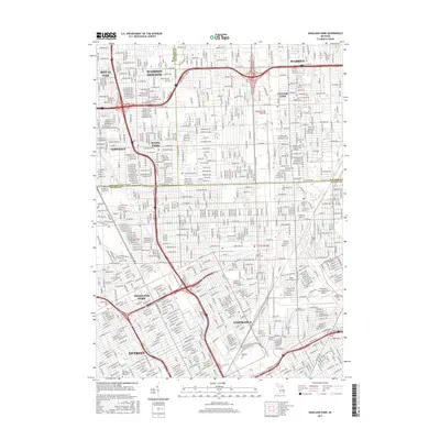 2017 Map of Highland Park, 2017 Print
