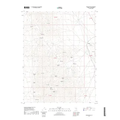2018 Map of Highland Peak, 2018 Print