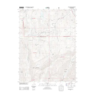 2013 Map of Highland Peak, 2013 Print