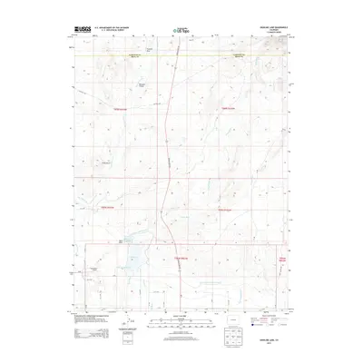 2013 Map of Highline Lake, 2013 Print