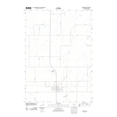 2012 Map of Highmore, 2012 Print