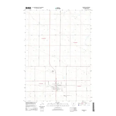 2015 Map of Highmore, 2015 Print