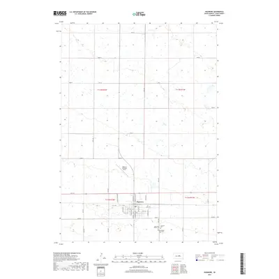 2017 Map of Highmore, 2017 Print