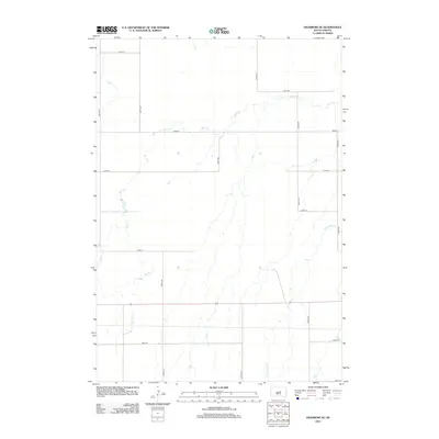 2012 Map of Highmore SE, 2012 Print