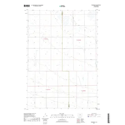 2017 Map of Highmore SE, 2017 Print