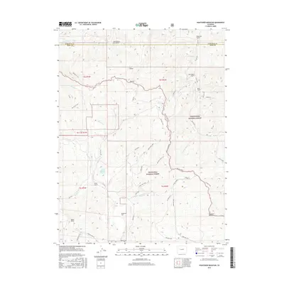 2016 Map of Hightower Mountain, 2016 Print
