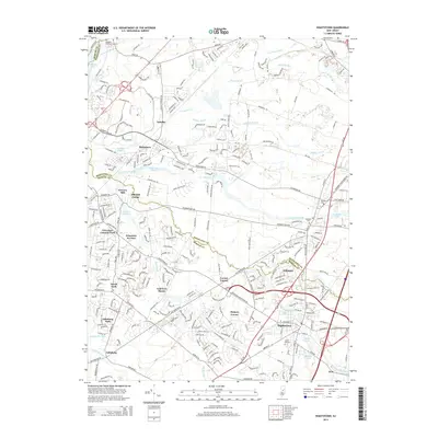 2014 Map of Hightstown, 2014 Print