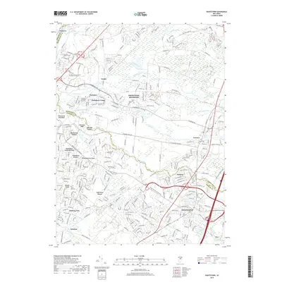 2019 Map of Hightstown, 2019 Print