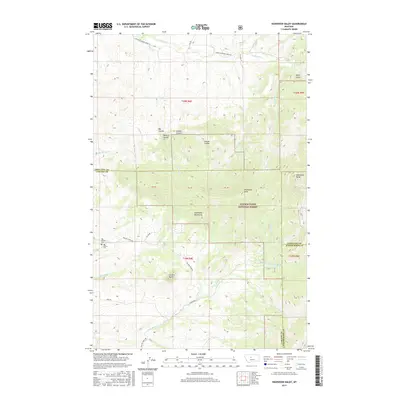2017 Map of Highwood Baldy, 2017 Print