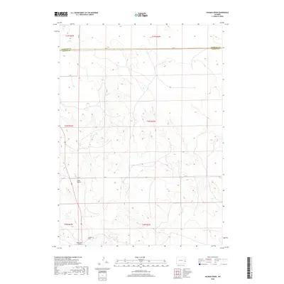 2018 Map of Hileman Draw, 2018 Print