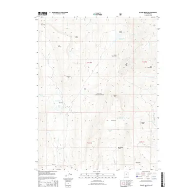 2014 Map of Hilgard Mountain, 2014 Print