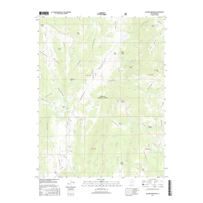 2017 Map of Hilgard Mountain, 2017 Print
