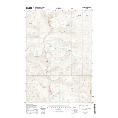 2014 Map of Hilgard Peak, 2014 Print