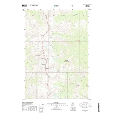 2020 Map of Hilgard Peak, 2020 Print
