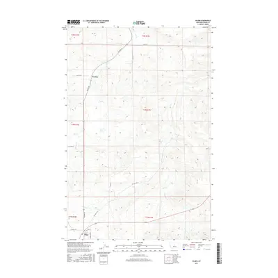 2017 Map of Hilger, 2017 Print